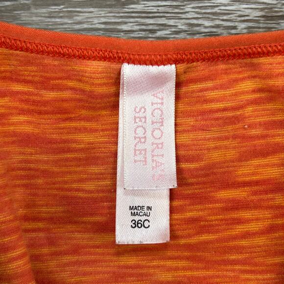 Victoria’s Secret Orange Space Dye Camisole Cotton Y2K Stretch Tank Top - Picture 5 of 5